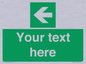 Custom Arrow Left Sign